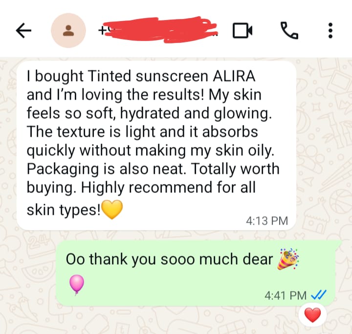 Customer review screenshot
